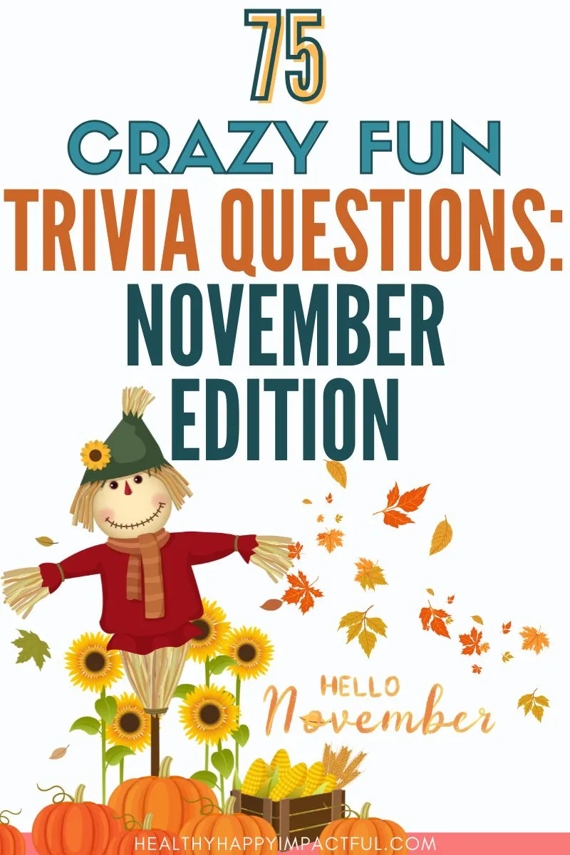 crazy fun November trivia questions