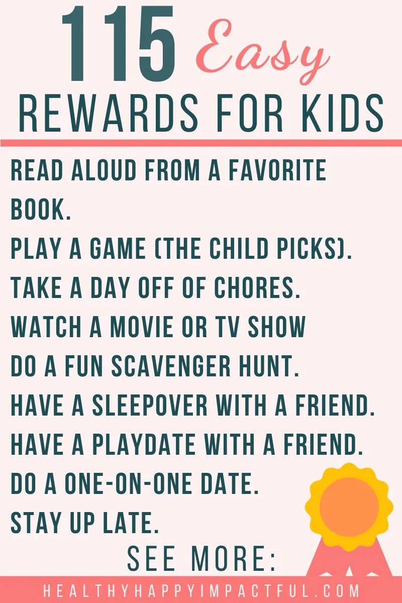 easy kid rewards and great systems to use