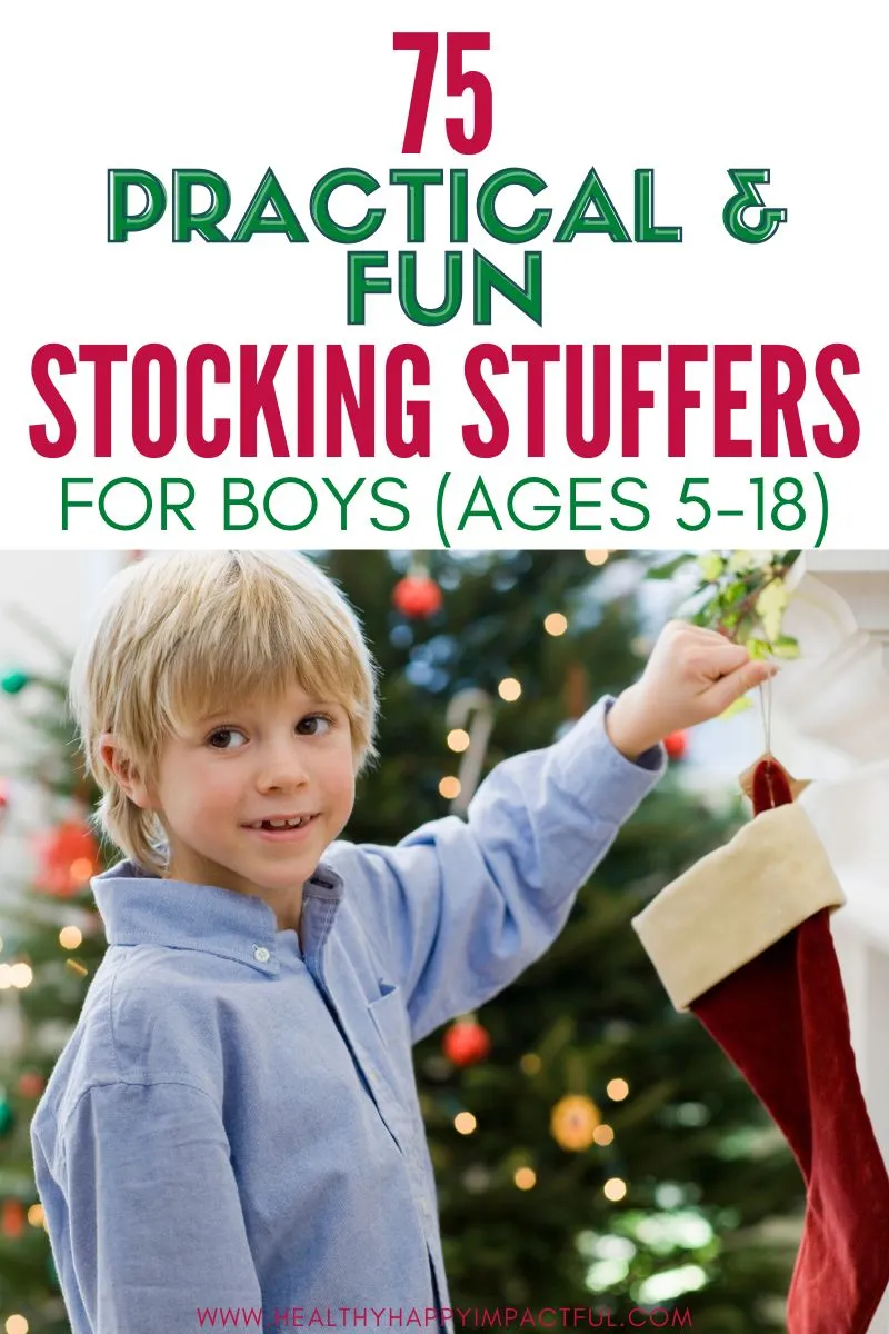 practical fun stocking stuffers ideas for boys, tweens, teens