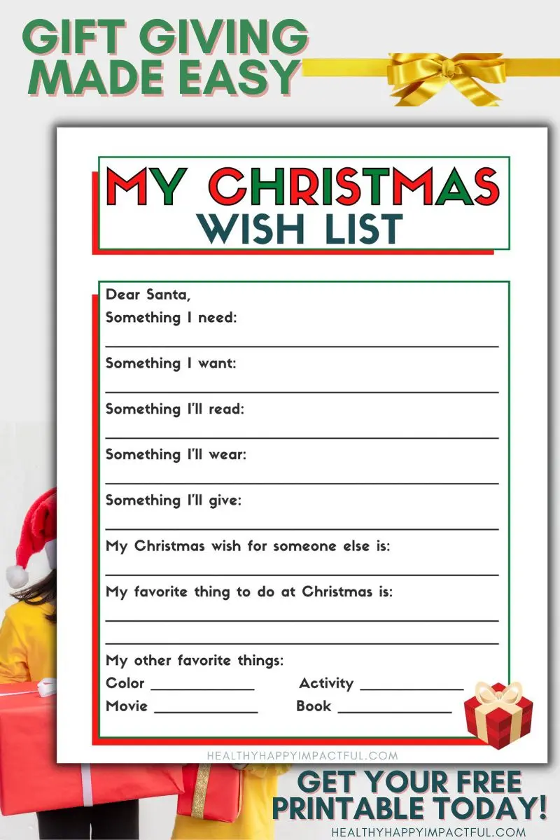 adopt a family Christmas wish list template you need to try