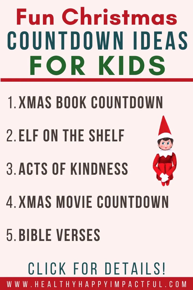 Christmas book countdown for kids