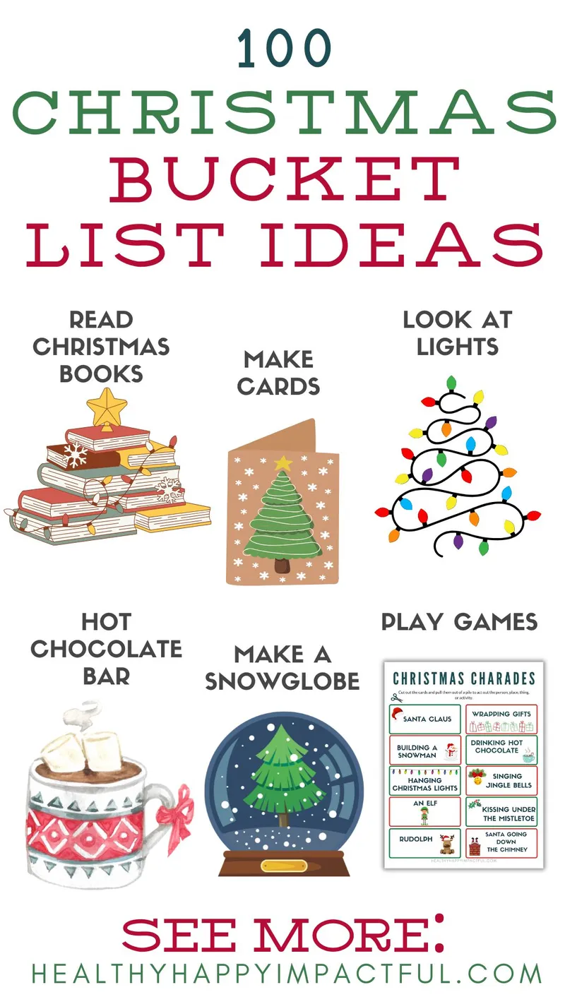 holiday bucket list ideas for Christmas With friends and family