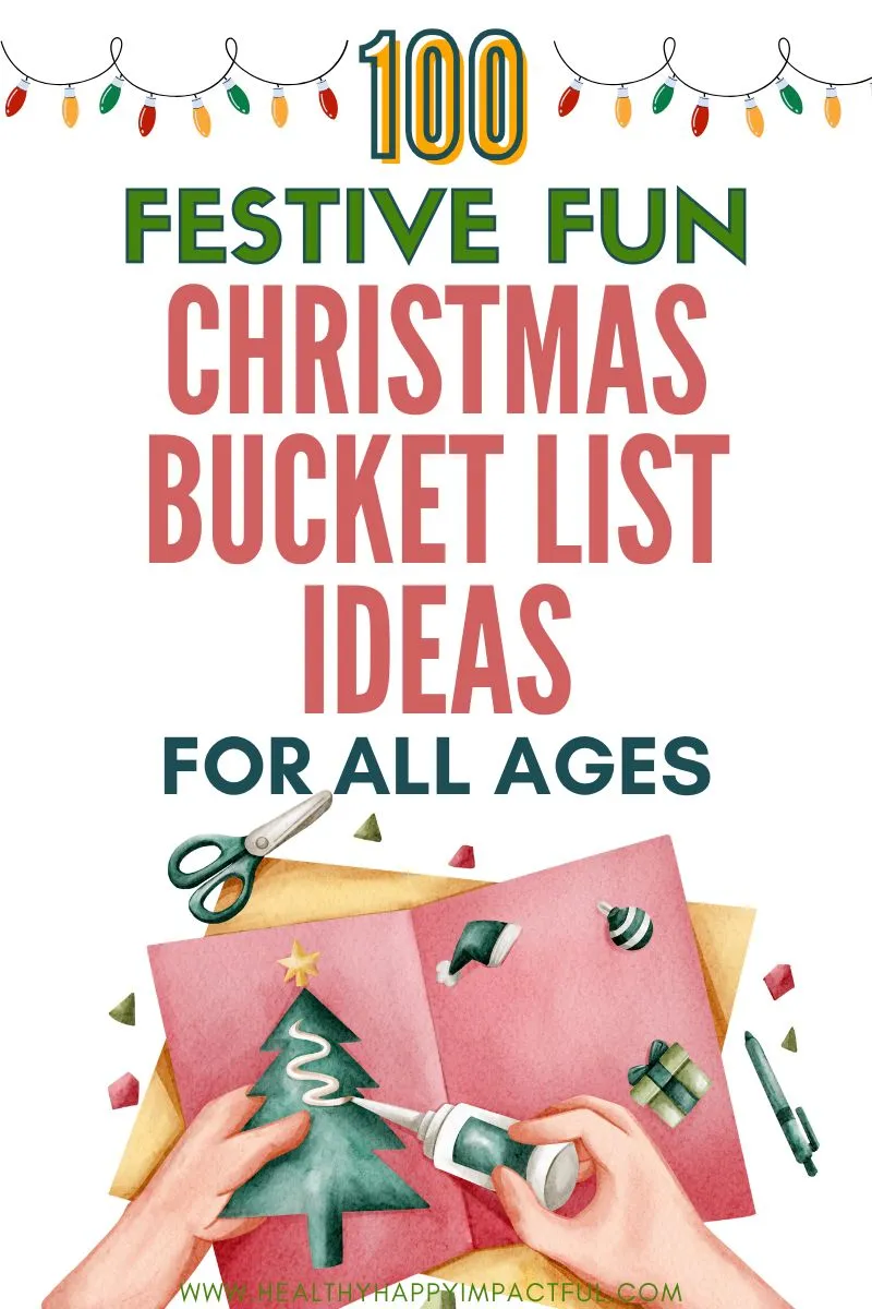 festive Christmas bucket list ideas for kids, family, adults