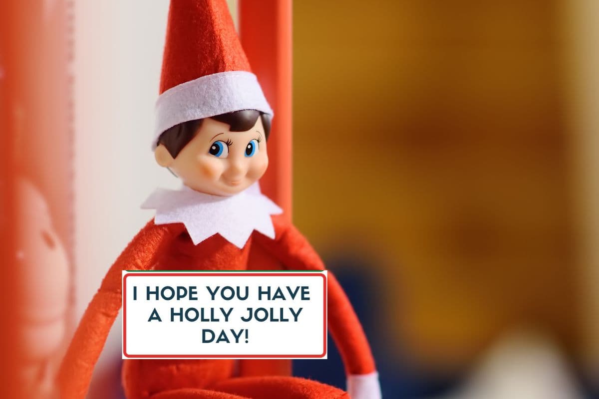 I hope you have a holly jolly day messages for home or classroom
