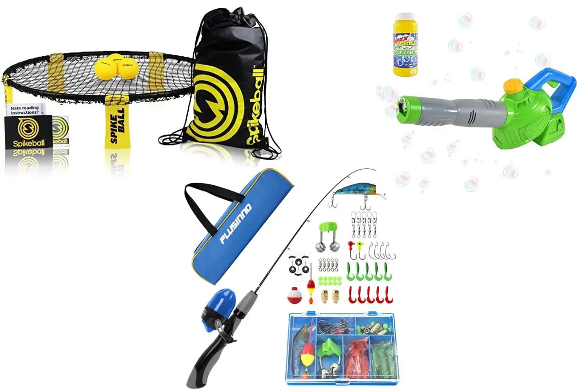 Spikeball, bubbles, fishing: outdoor gifts for boys and girls