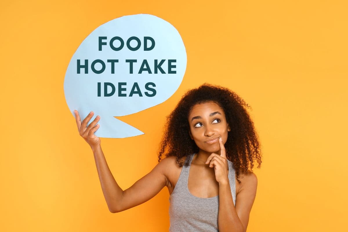 pop culture, movies, music, and food hot take examples and ideas