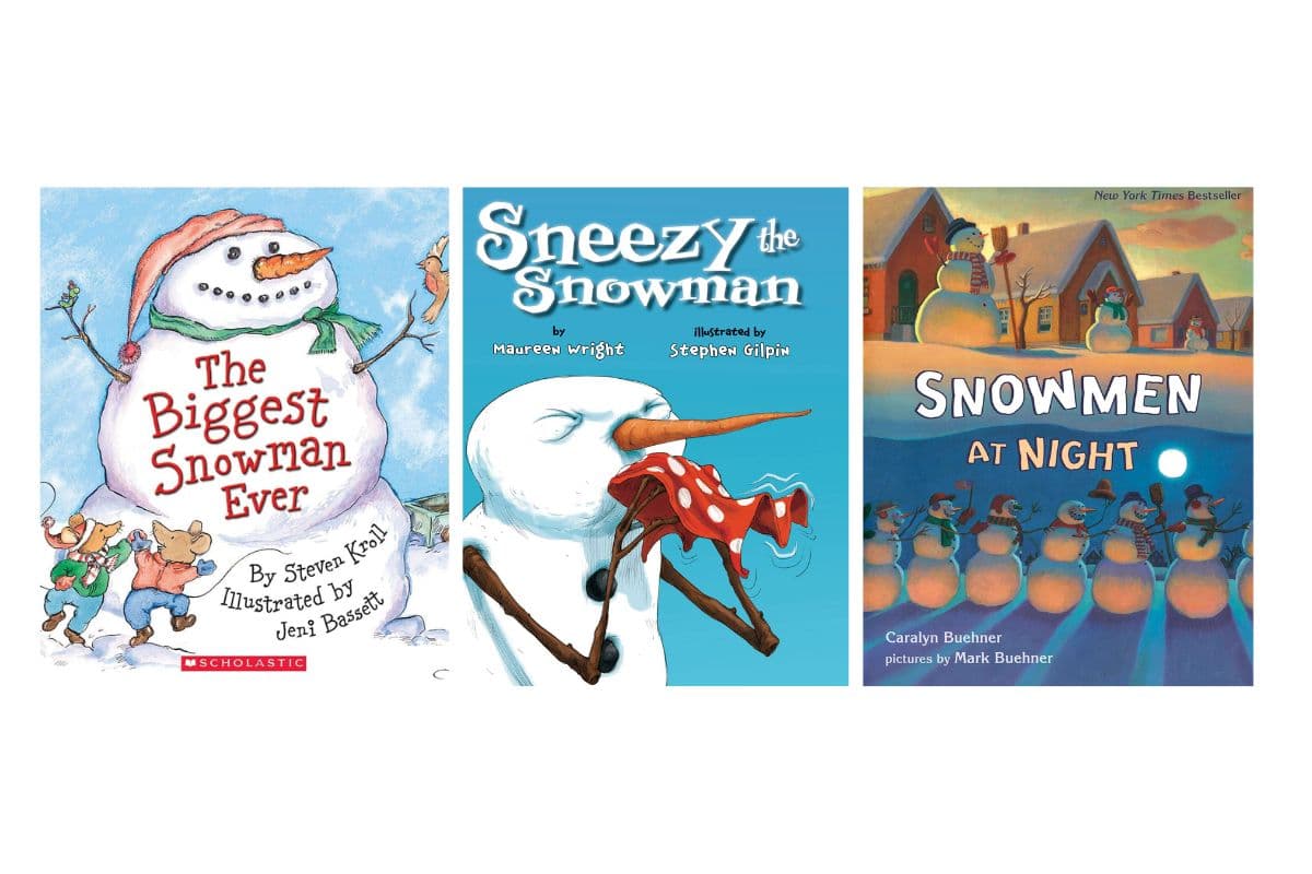 snow activities and books for winter