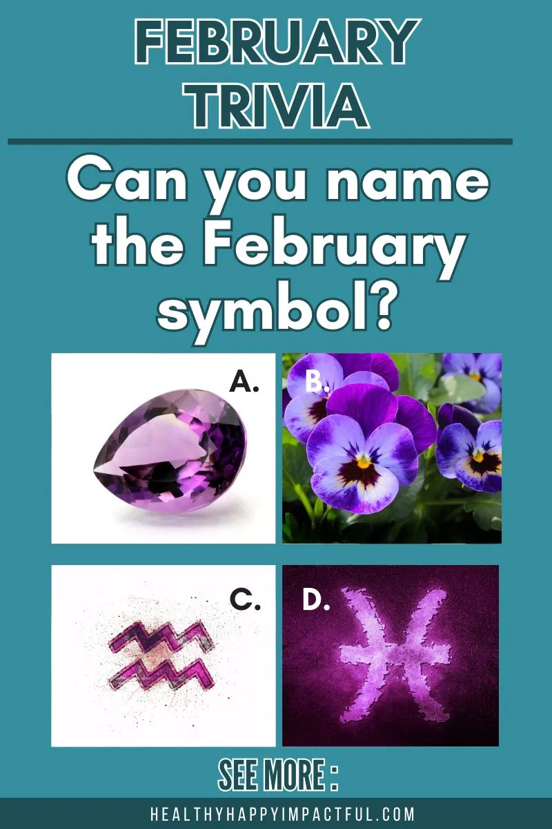 fun February trivia quiz questions pin