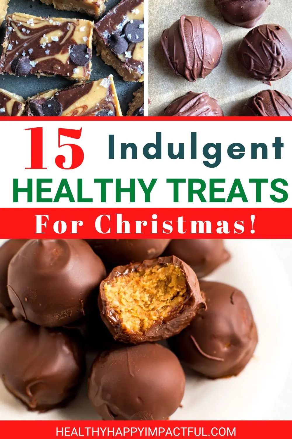 Healthy Christmas treats recipes pin