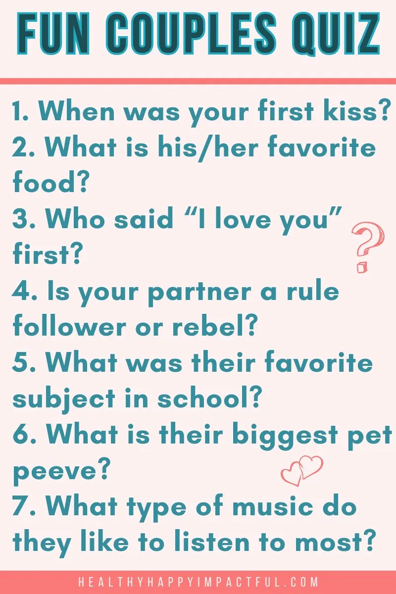 couples fun quiz; trivia questions; how well do you know me quiz for couples