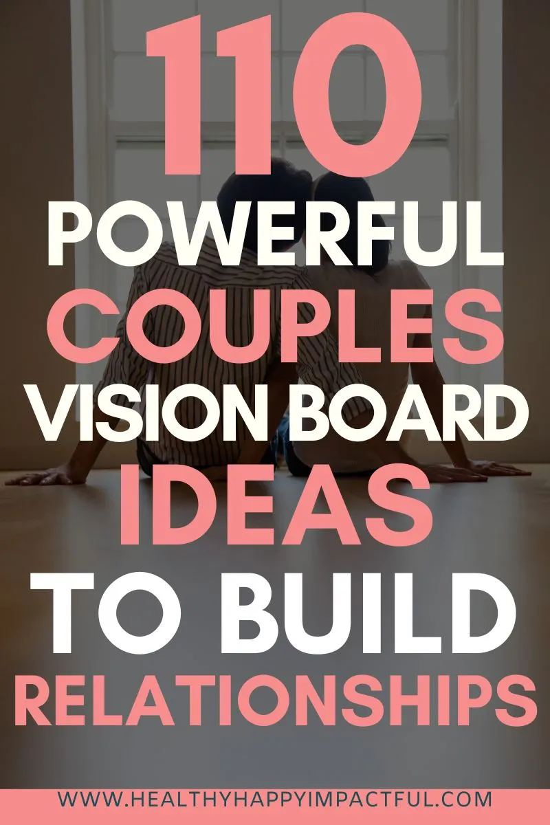 couples health and wellness vision board ideas