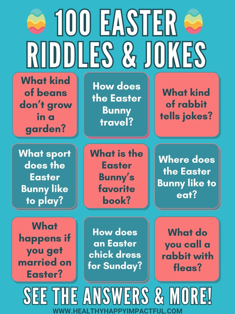 Easter riddles, jokes, and puns with answers; easy