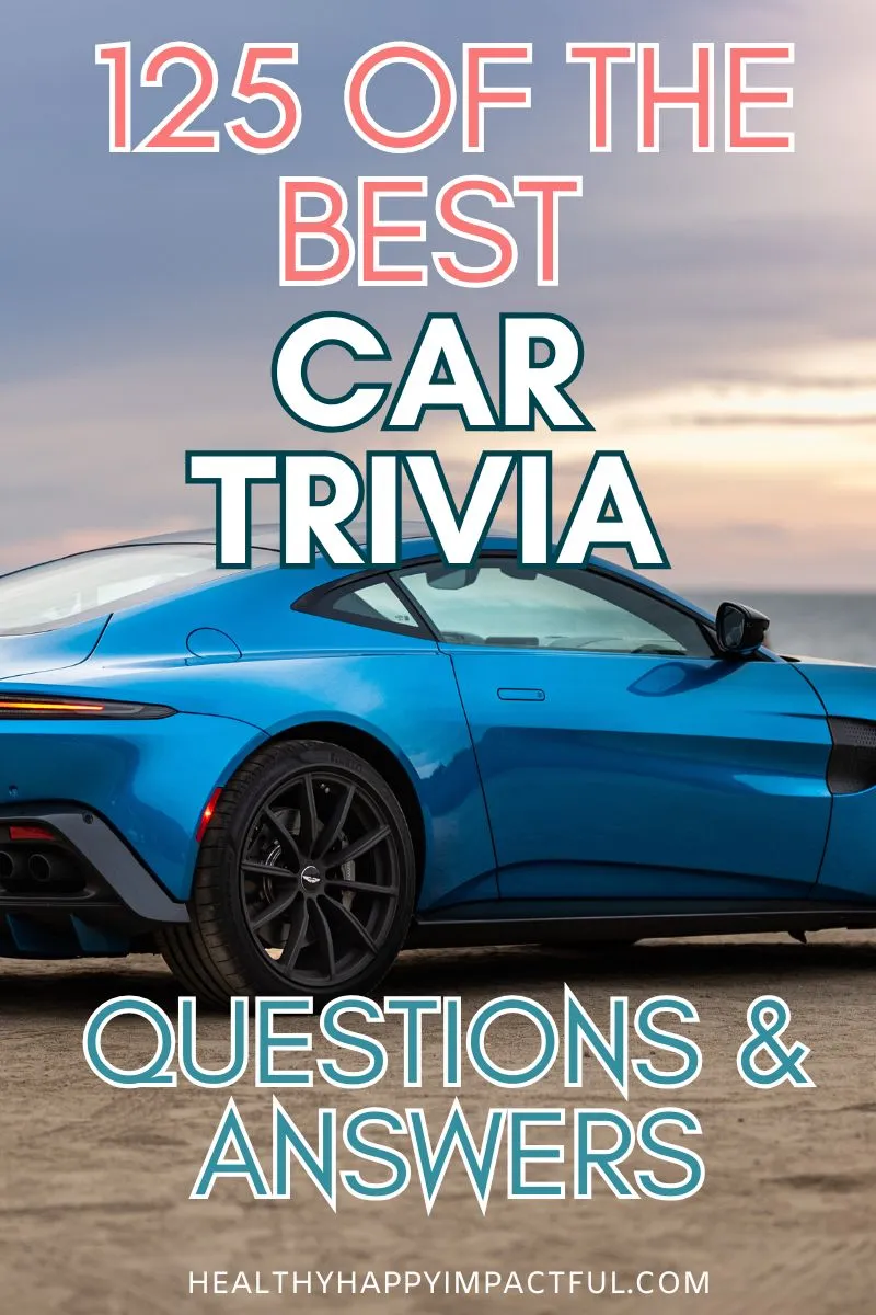 best easy car trivia quiz for kids and adults