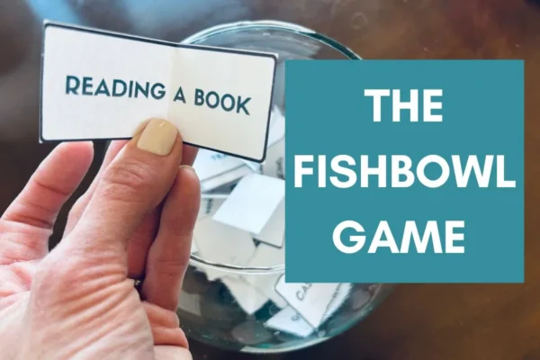 featured image; fishbowl game rules, words, and ideas