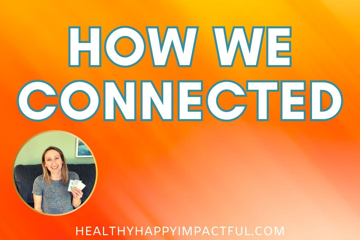How we connected, a weekly series on human connection