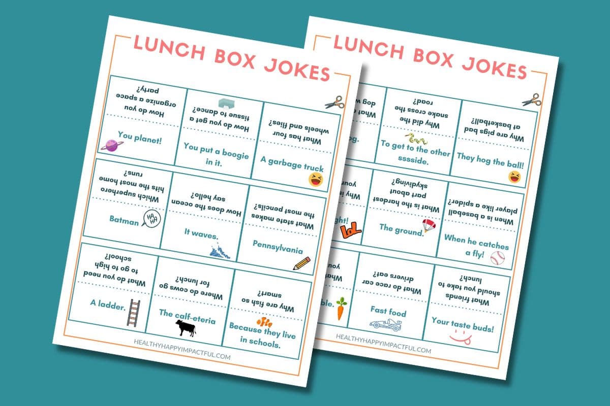 free printable funny lunch box jokes for kids