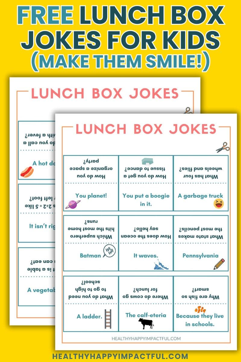 funny free printable lunch box jokes