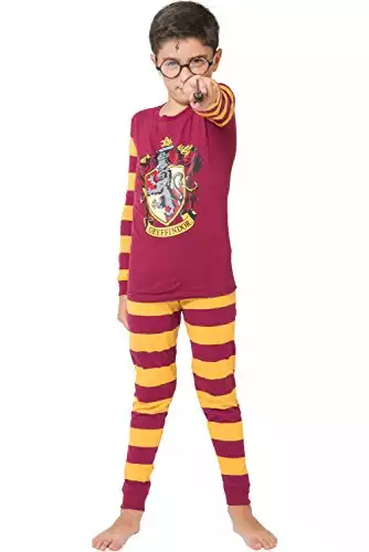 INTIMO Harry Potter Kids All Houses Crest Pajamas (Gryffindor, 6)