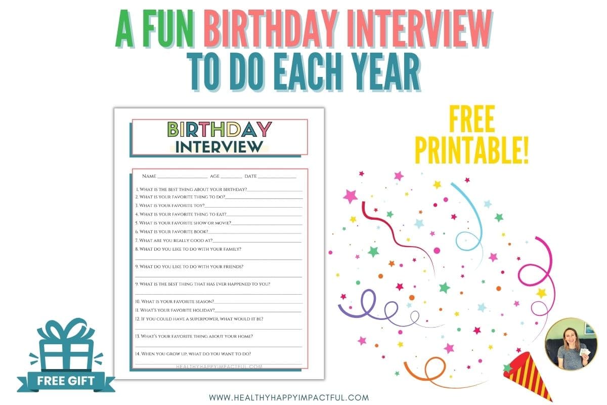 free interview birthday questionnaire for kids printable
