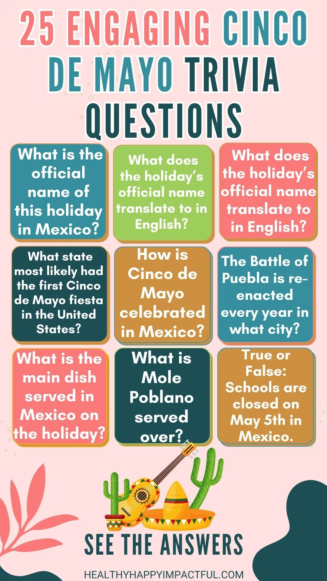 cinco de mayo celebration trivia for this Mexican holiday