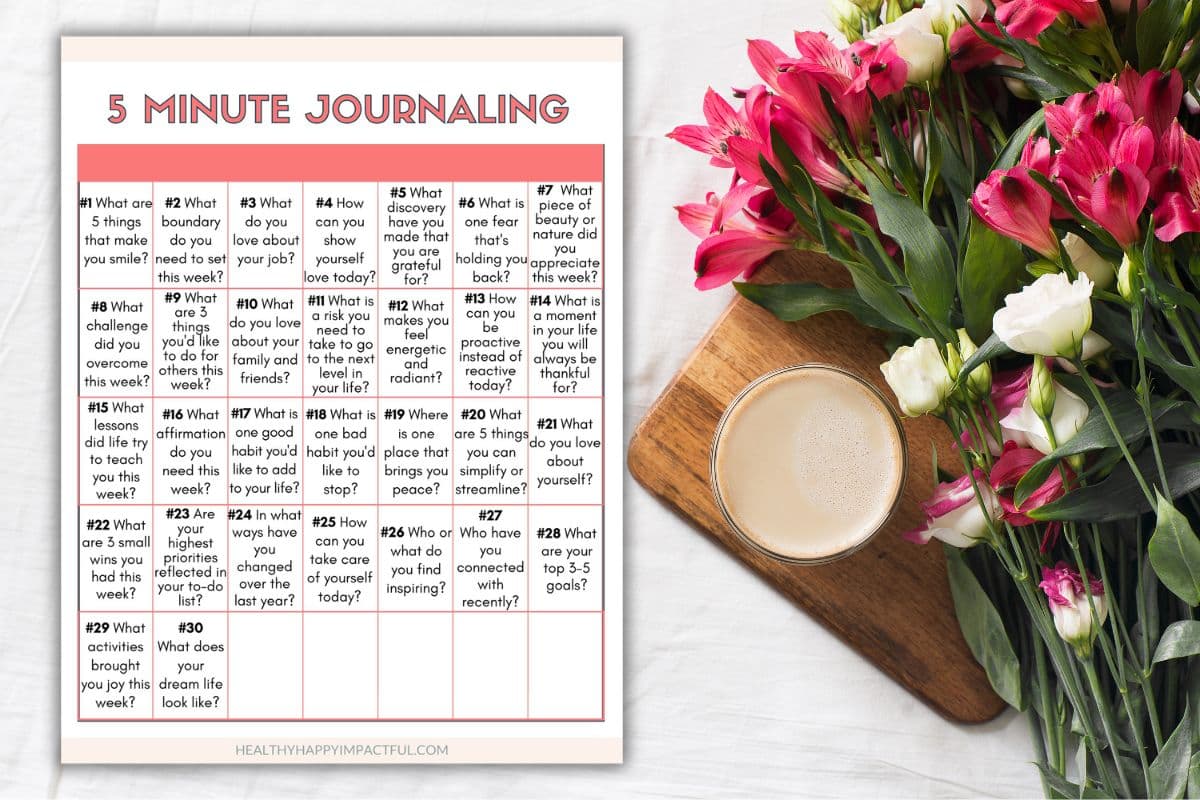 30 Day Journaling Challenge: 5 Minutes Can Change Your Day