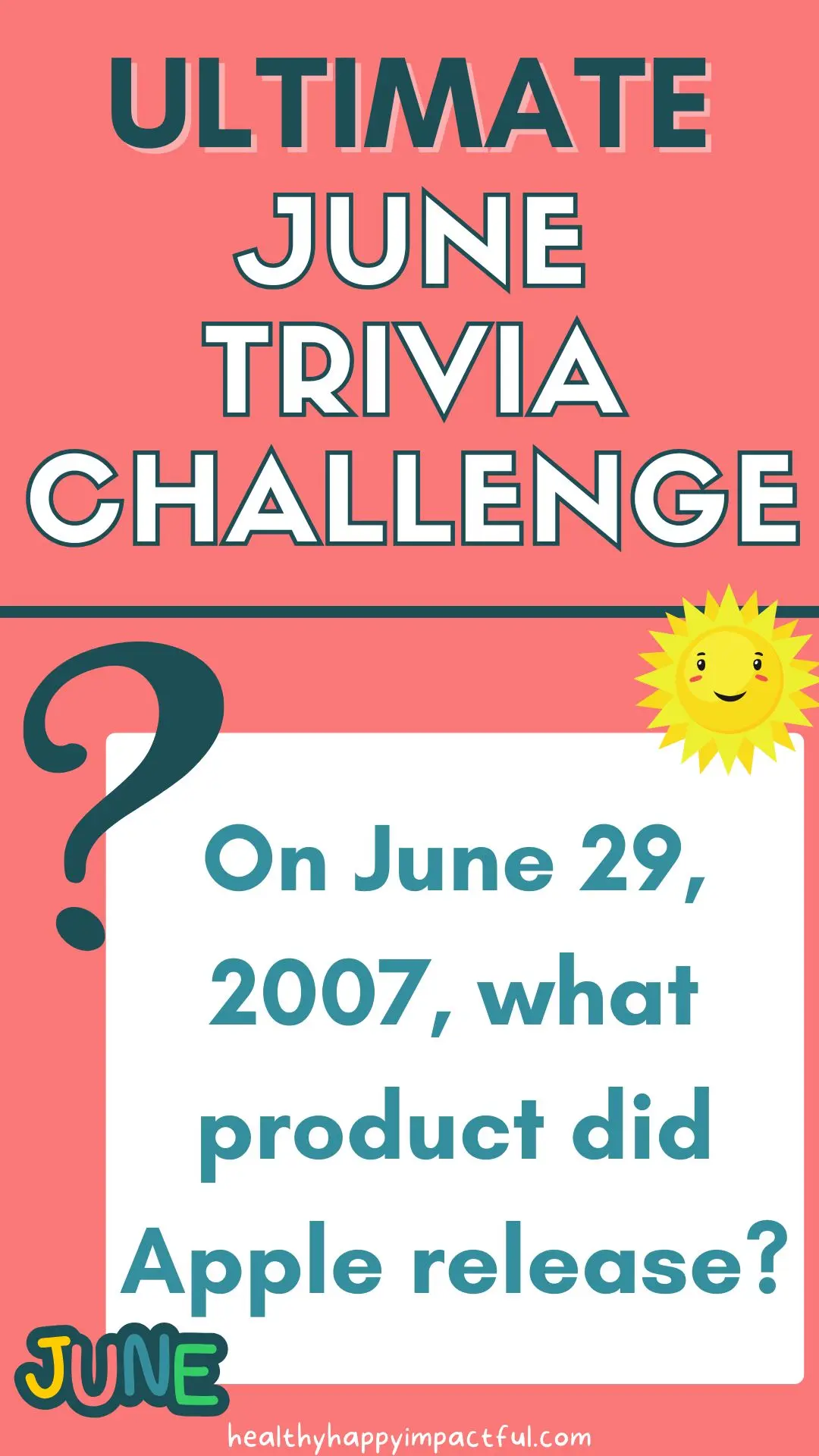 June fun pop culture trivia