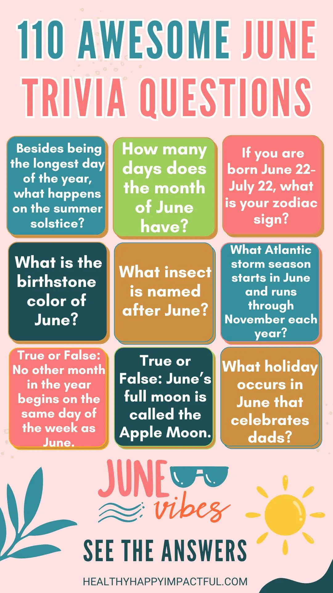 june trivia quiz questions with answers and fun facts