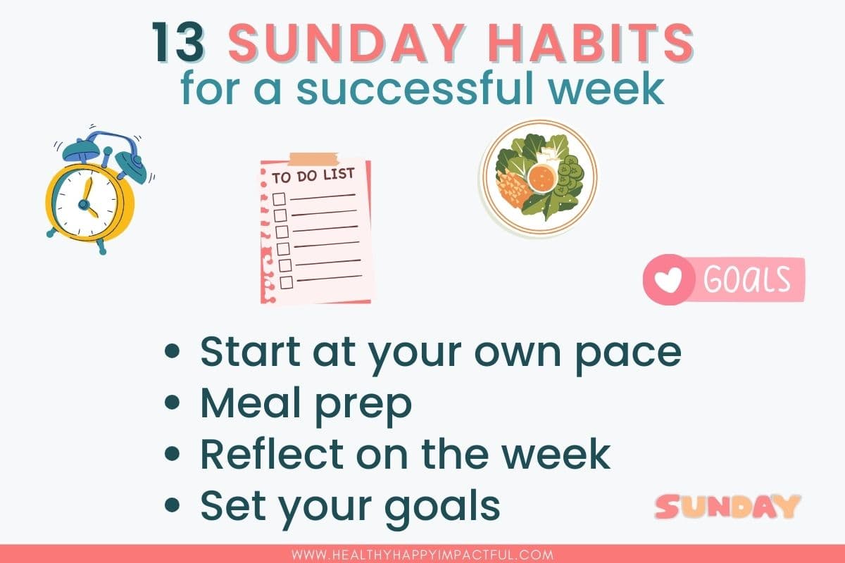 what to do, things to do on Sunday for a successful week
