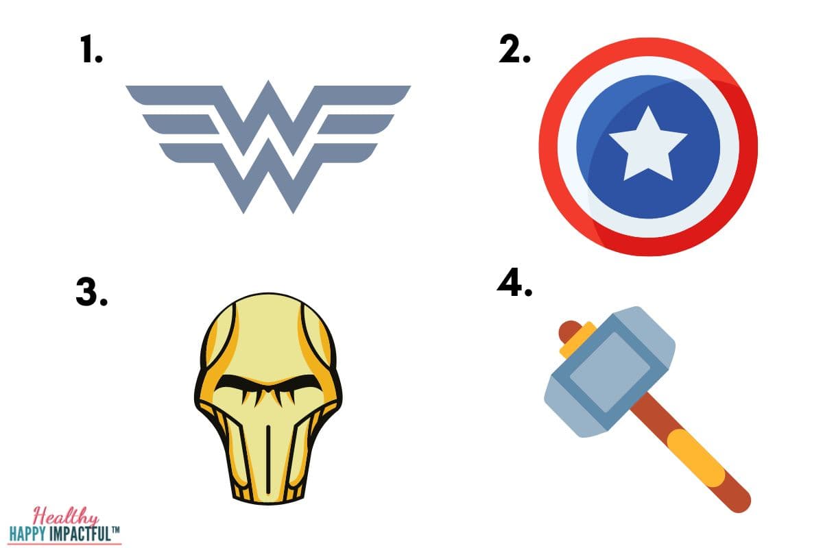 picture trivia quiz for superheroes marvel and DC