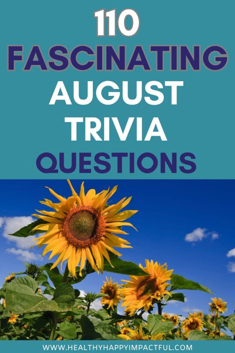 110 August Trivia Questions and Fun Facts With Answers (2025)