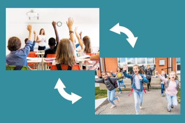 beginning vs end of school year video for parenting
