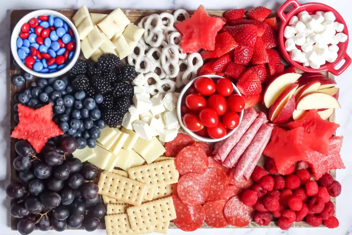 Patriotic Charcuterie Board