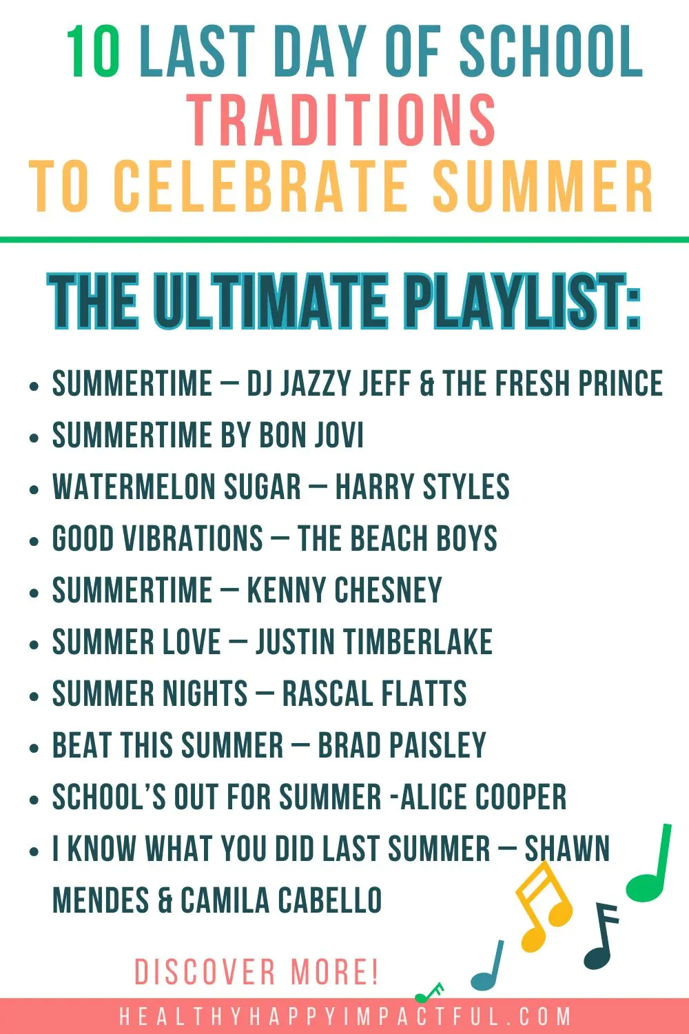 ways to celebrate the last day of school, playlist