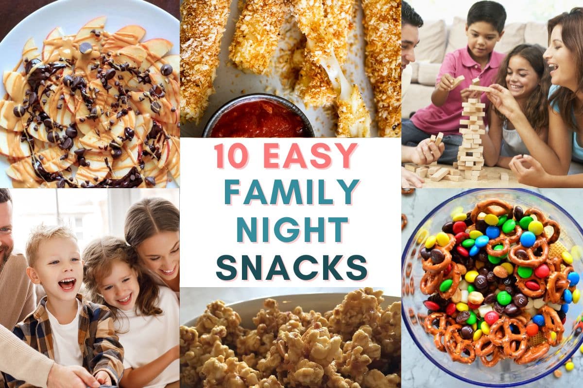 easy game and movie snacks and ideas for family night; best; at home