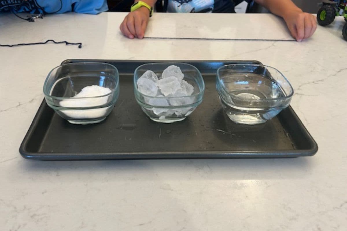 salt and ice science experiment