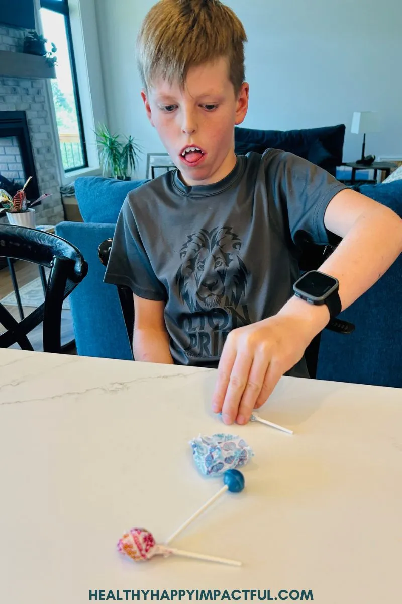candy unwrapping