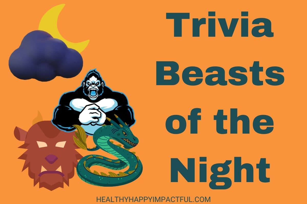 Trivia team names for Halloween: beasts of the night