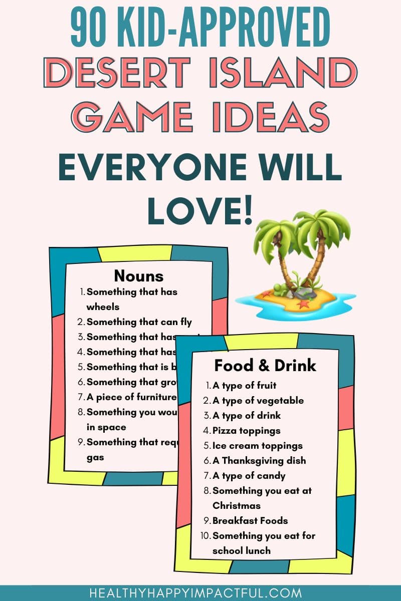 best game ideas for the desert island game, rules and how to play