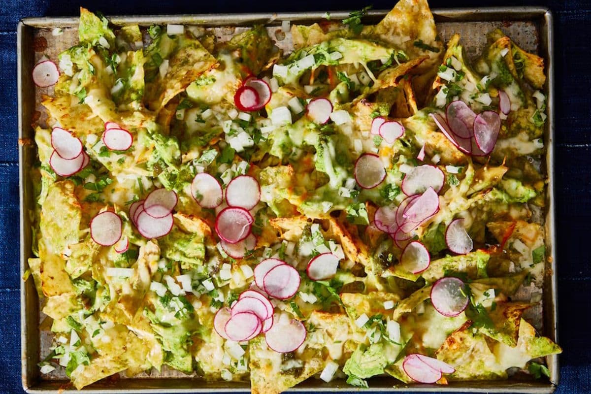 sheet pan chicken nachos recipe