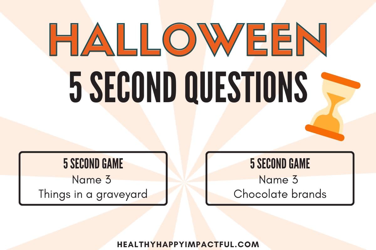 5 Second Questions for Halloween