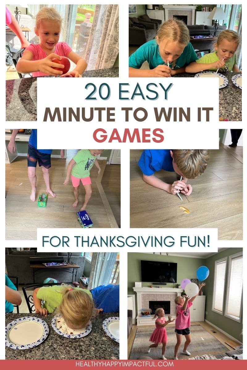 Thanksgiving minute to win it pin of fall games for kids and adults