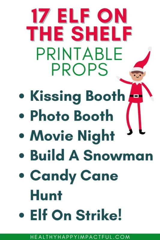 elf printable props the kids will love