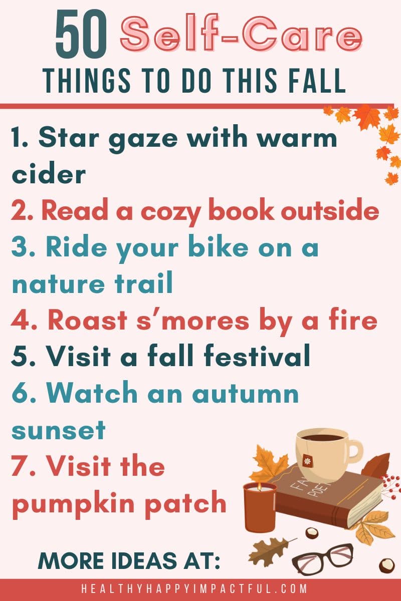 self care activities, fall bucket list