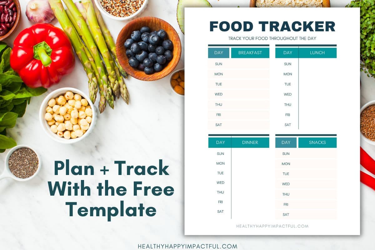 free printable food planner and tracker