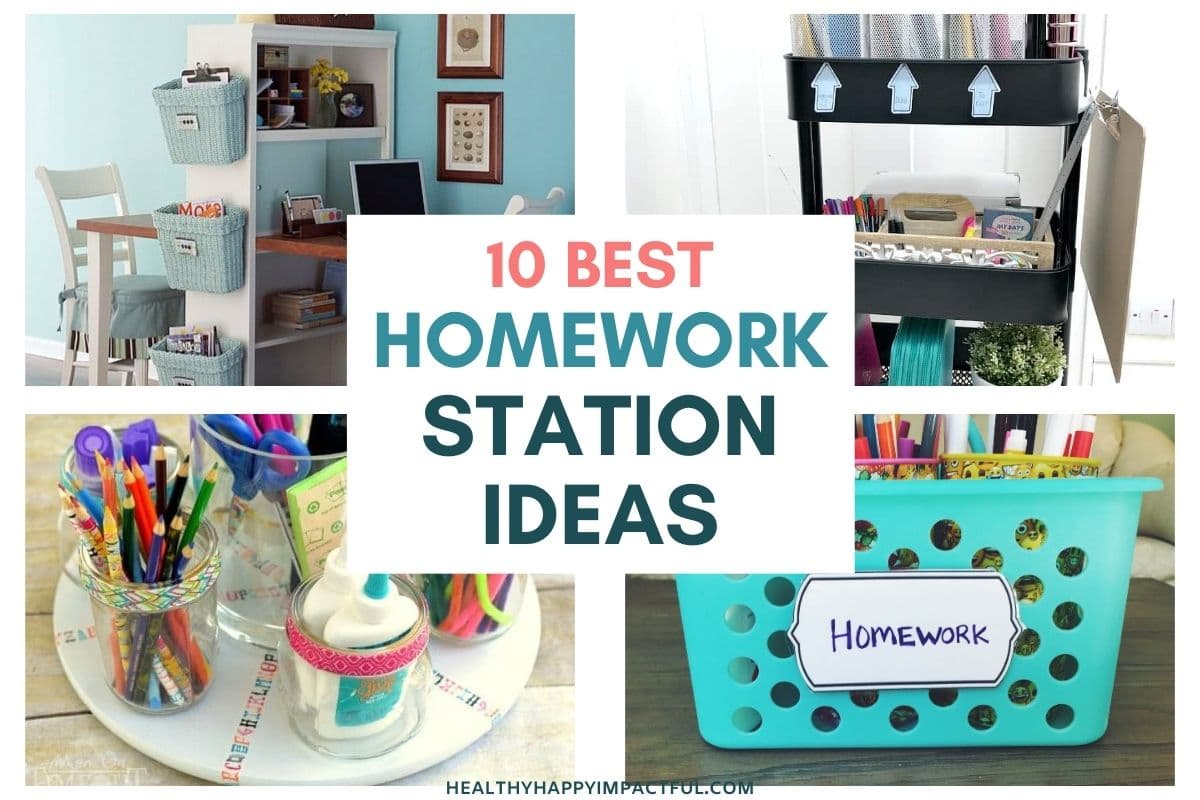 helpful homework station ideas to help kids stay focused