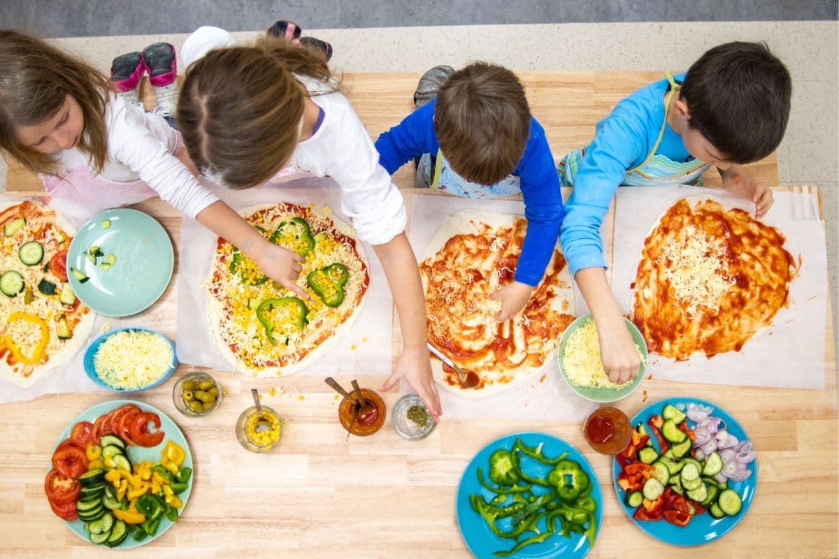 family night pizza ideas, make your own creations