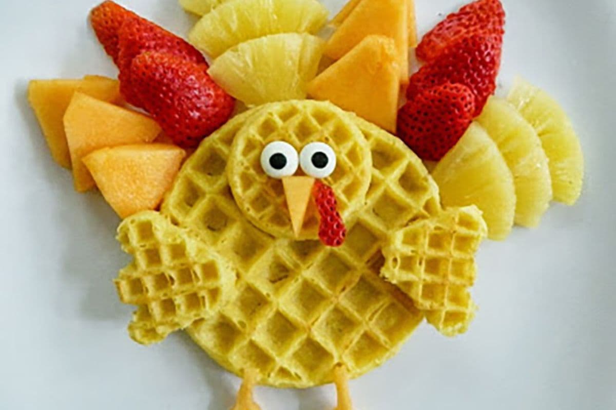 Thanksgiving food ideas for kids, breakfast waffles