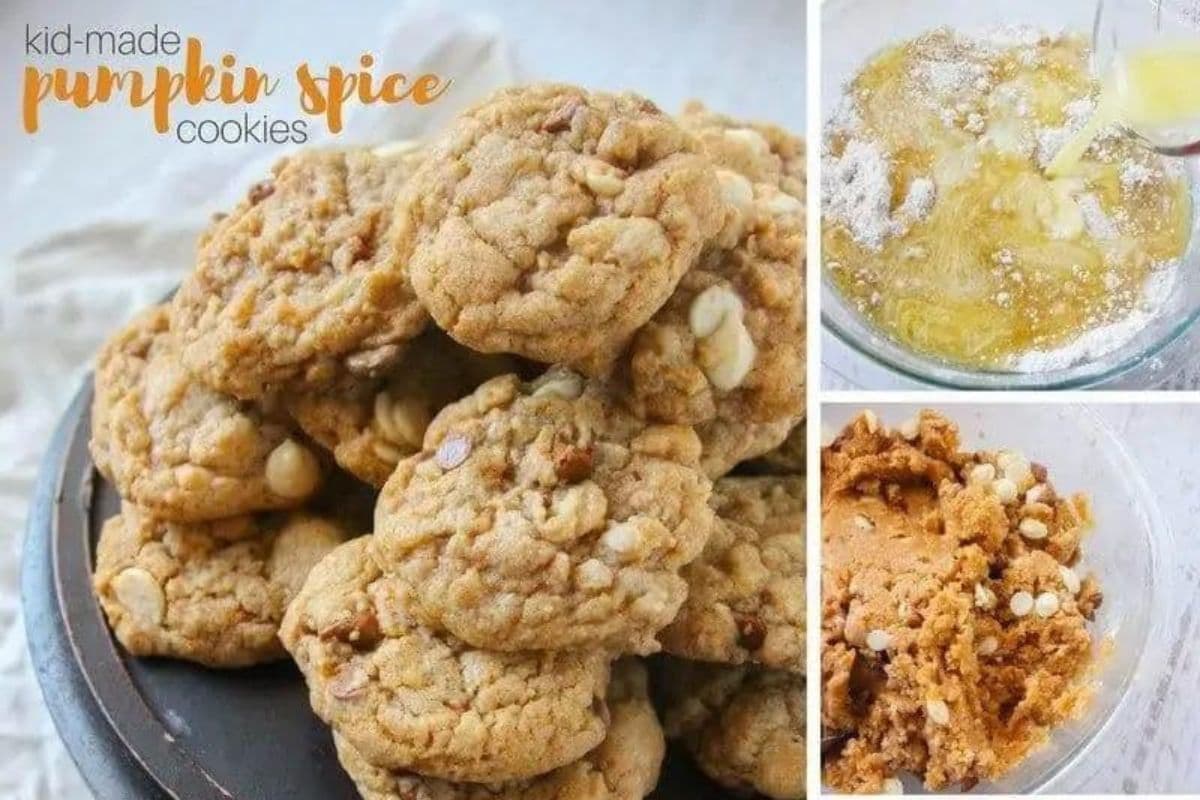 pumpkin spice cookies, Thanksgiving desserts for kids to make