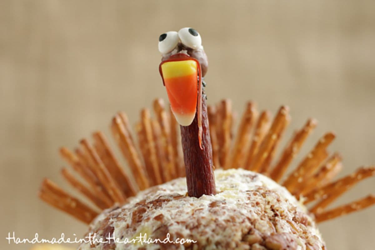 turkey cheeseball food ideas for kids