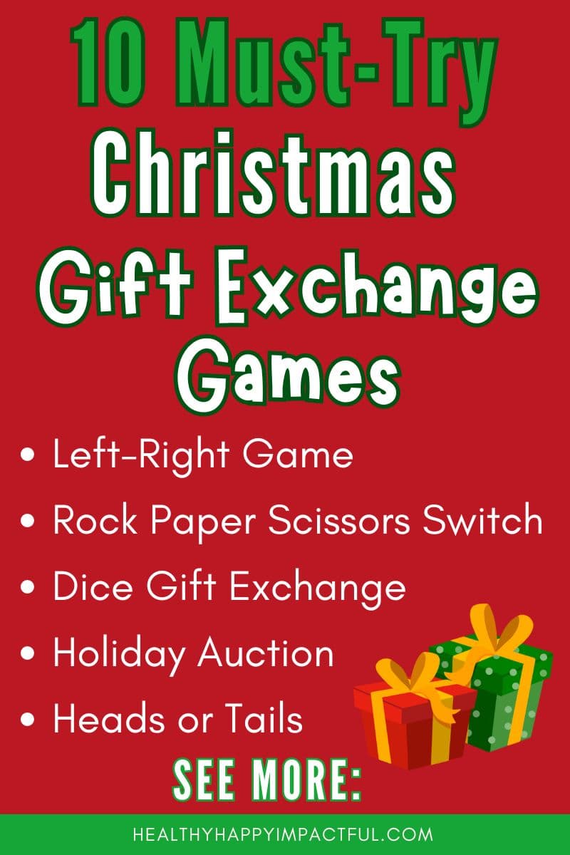 Christmas gift exchange games; roll the dice; steal; unwrap; left right; interesting ideas